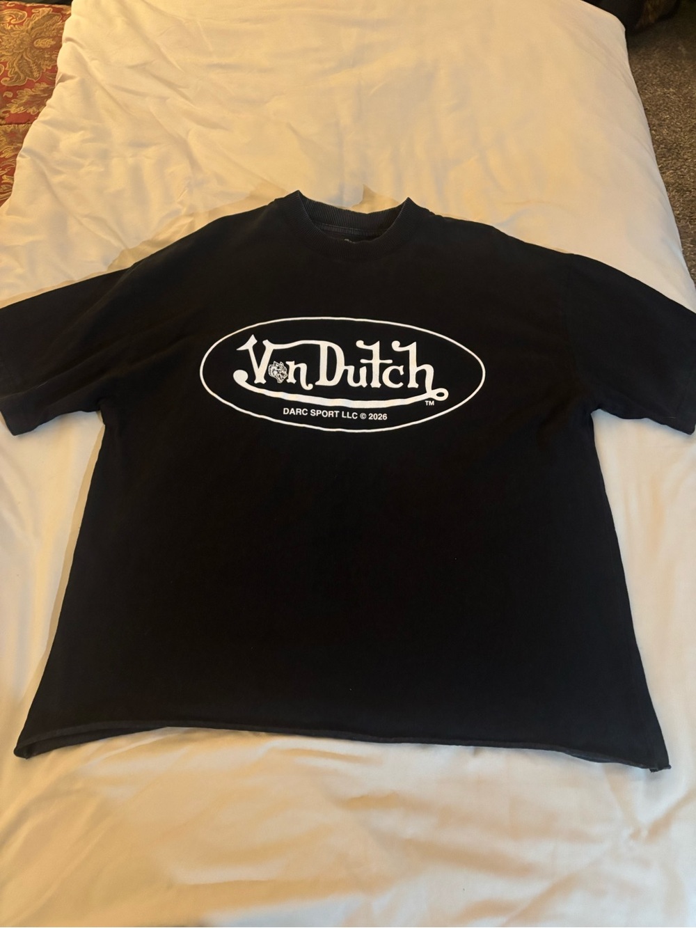 Darc sports Von Dutch shirt xl raw hem box size L - Picture 2 of 4